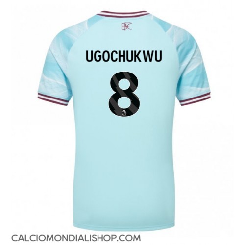 Maglie da calcio Burnley Lesley Ugochukwu #8 Seconda Maglia 2025-26 Manica Corta